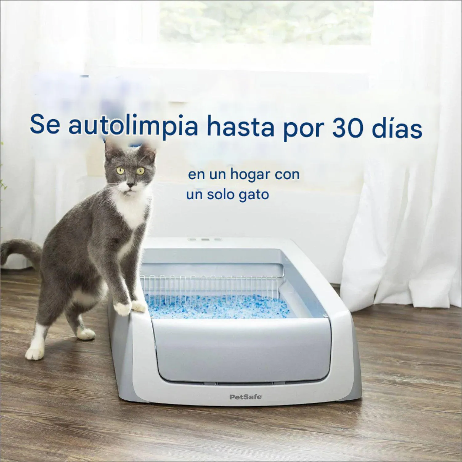 Caja de Arena Autolimpiable de Plástico de 51.81cm de Ancho y 73.66cm de profundidad 5