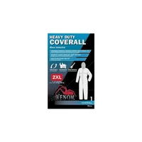 Overol con Capucha de Color Blanco y Alta Resistencia Talla 2XL