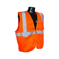 Chaleco Radians SV2ZOM Naranja con Cierre de Cremallera para Alta Visibilidad