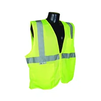 Chaleco Radians SV2ZGM Verde con Cierre de Cremallera para Alta Visibilidad