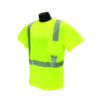 Camiseta de Seguridad Radians 2XL Verde con Manga Corta y Ribete Reflectivo