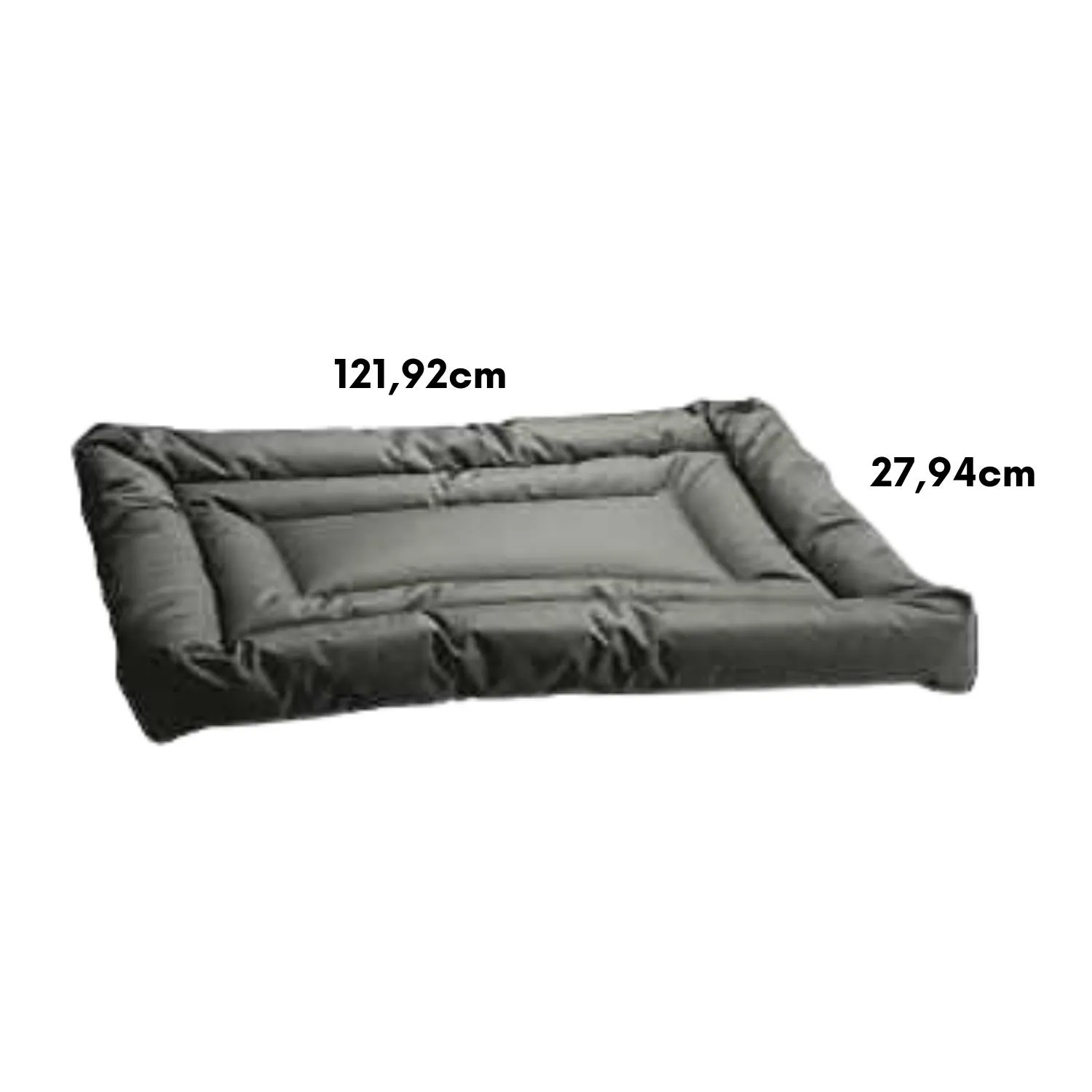 Cama para Perros de Color Gris Con Cubierta de Nylon con 121.92cm de Largo y 27.94cm de Ancho