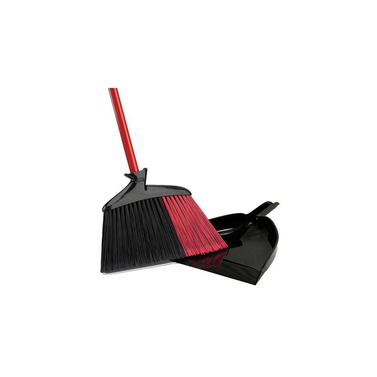 Juego De Recogedor Y Cepillo Bentley Industrial - Negro Y Blanco, Esencial Para La Limpieza Diaria