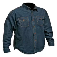 Bauker Camisa En Jean Indigo Para Dotacion Hombre Talla S
