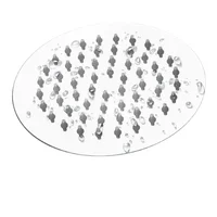 Ducha Regadera Acero Redonda 20 Cm