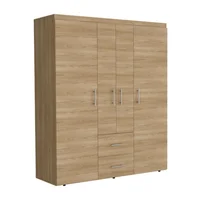Closet Bariloche Eco 178X150Cm Madera natural y Wengue