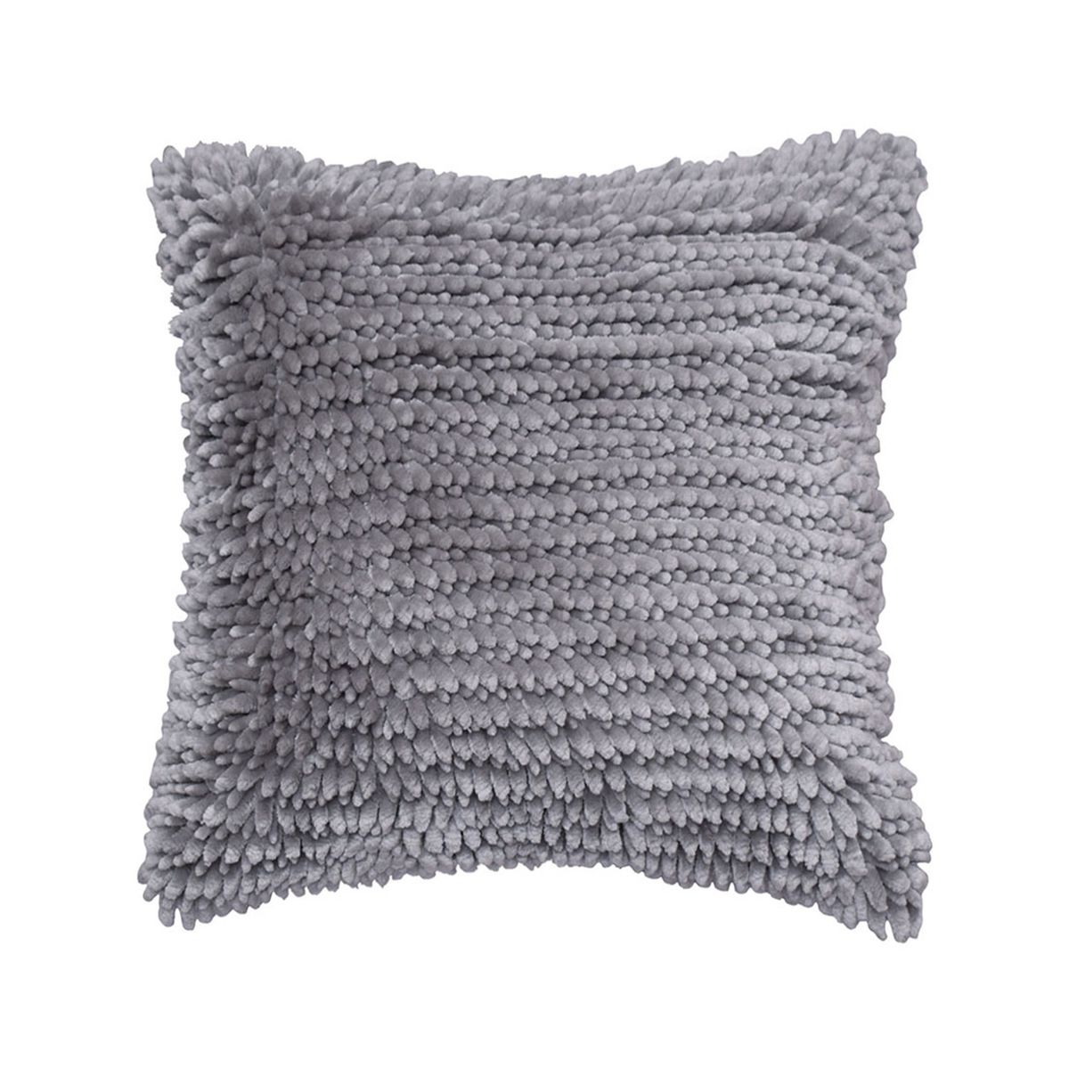 UNOXUNO - Cojín Teddy 45X45 Plata