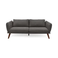 Sofá 3 Puestos Hudson Tela 75X184X88 Cm Gris