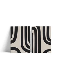 Diptico Black Wavy