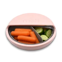 Contenedor Bocadillos 177 ml Rosado y Gris