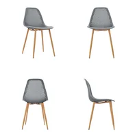 Set X4 Silla Comedor Lotti Ii Gris Bonno