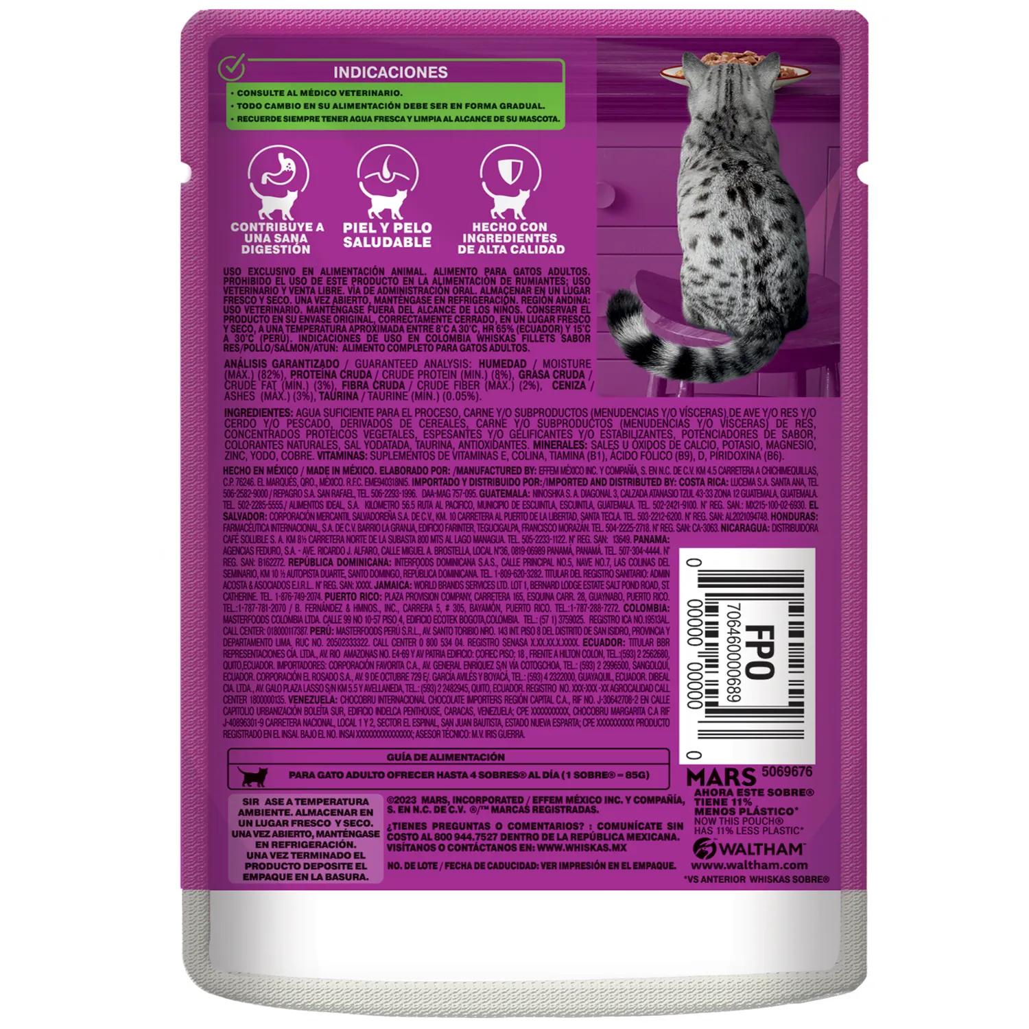 Comida Húmeda Gatos Pague 6 Lleve 7 Whiskas Whiskas 8