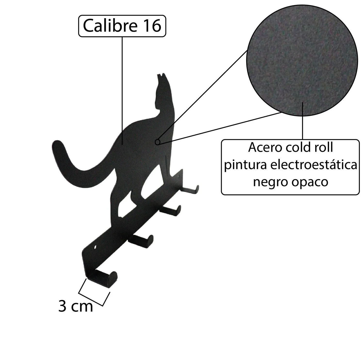 Perchero Gato Grande 5