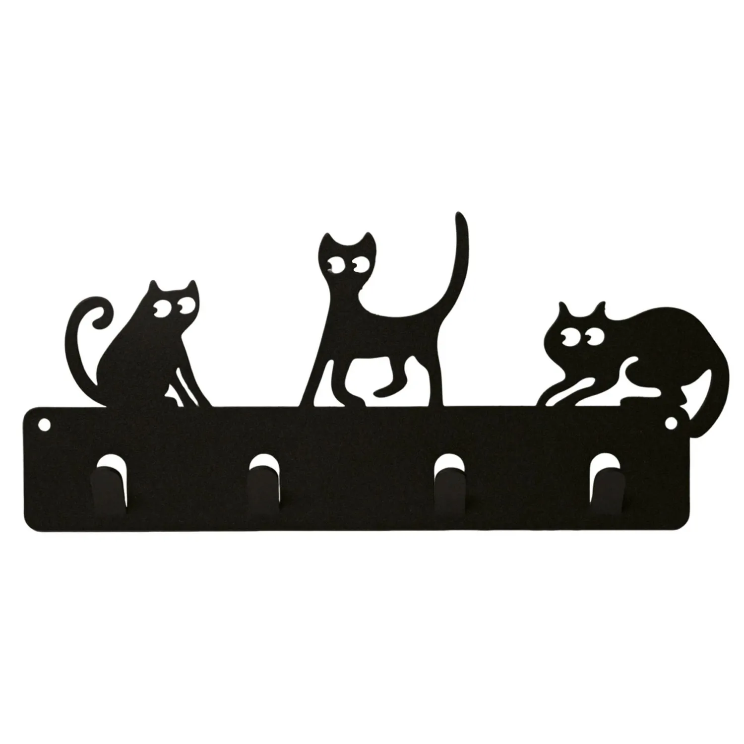 Perchero Tres Gatos Negros