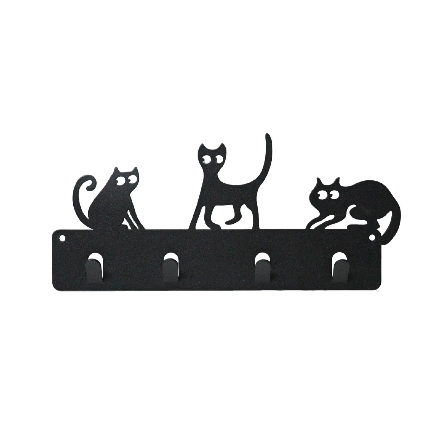 Perchero Tres Gatos Negros
