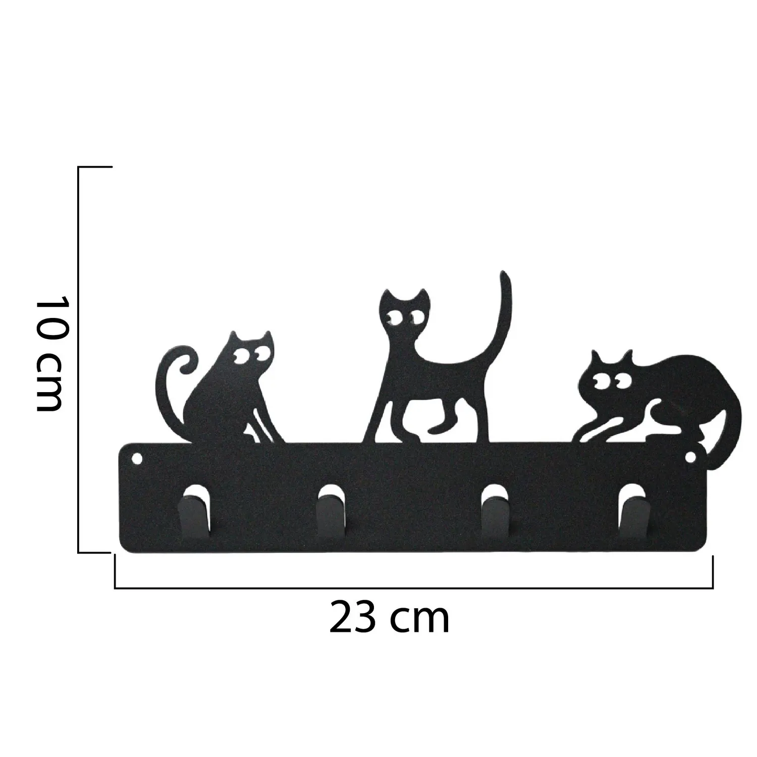 Perchero Tres Gatos Negros 6