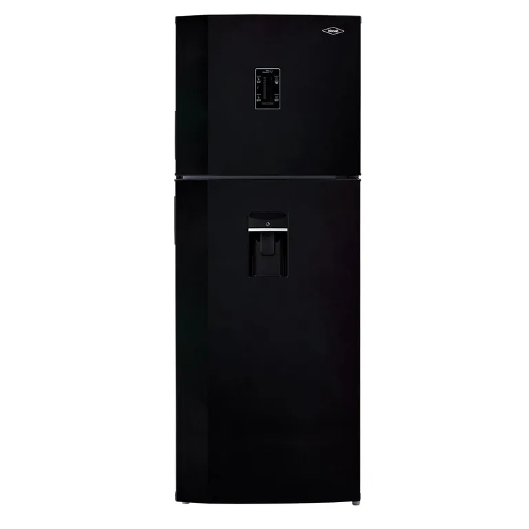 Nevera No frost 448 litros Manija Integrada Panel Digital Dispensador de Agua Negro Cósmico