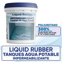 Liquid Rubber Impermeabilizante Tanques de Agua Potable 5 Galones Blanco Cubriseal