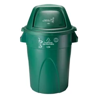 Contenedor Plástico 121 Litros Verde Eco - Orgánico