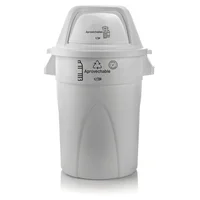 Contenedor Plástico 121 Litros Blanco Eco - Reciclable