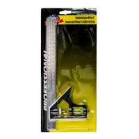 Escuadra Profesional en Acero Ajustable con Nivel 12 Pulgadas MP Tools