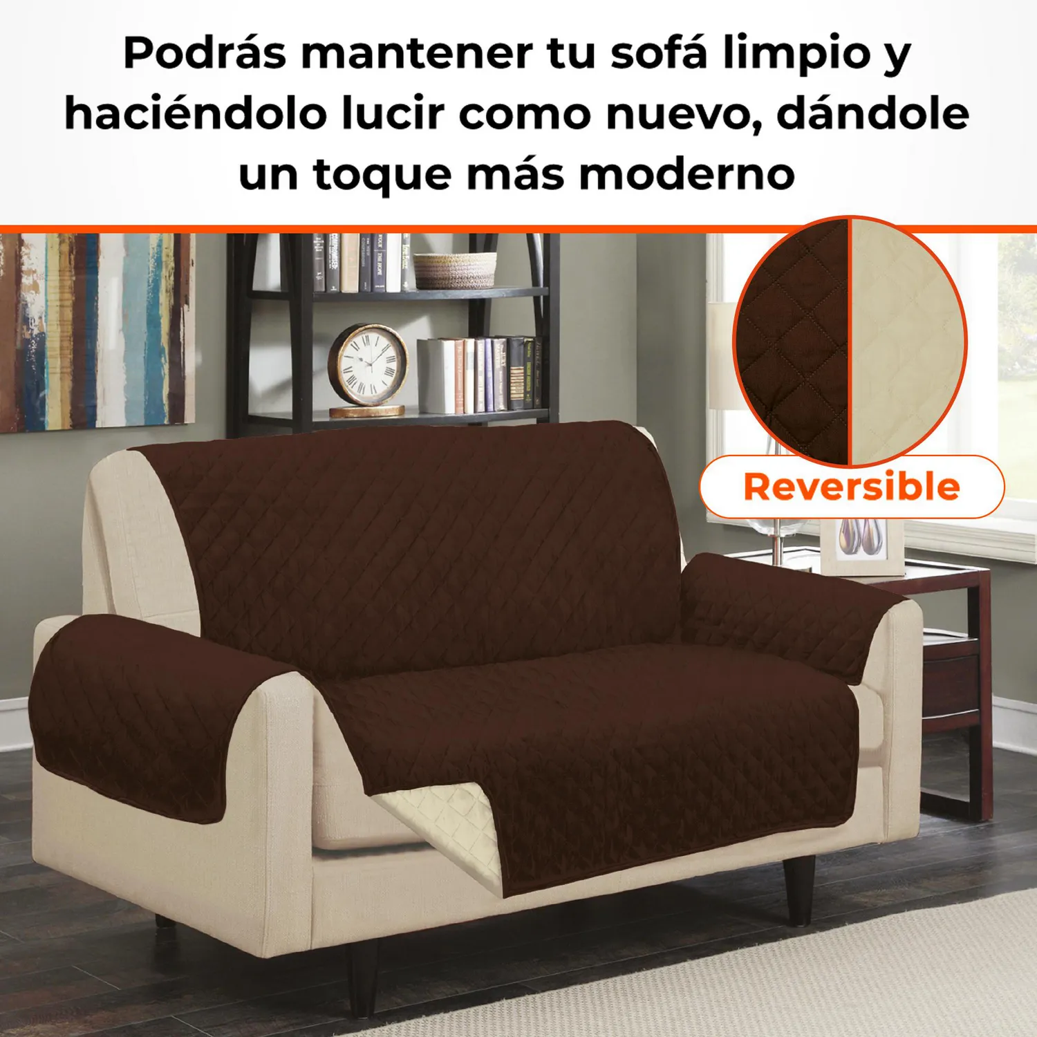 Protector de Sofá Doble Faz Sofá Saver 2 Puesto