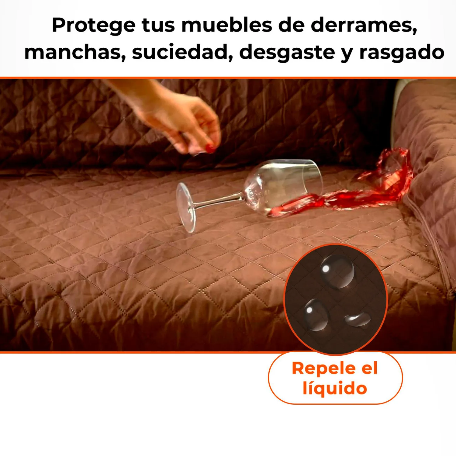 Protector de Sofá Doble Faz Sofá Saver 2 Puesto 3