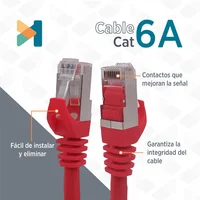 Patch Cord de Cobre UTP VCP Cat 6 Pcv6-10r Rojo x 3 m