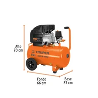 Compresor Lubricado 50 Litros Truper