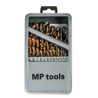 Juego de Brocas 29 Piezas en Caja Metálica para Taladro 1/16 a 1/2" MP Tools