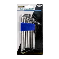 Juego de Llaves Allen 7 Piezas Hexagonal Clip Azul T10 a T40 Ranger