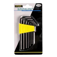 Juego de Llaves Allen 8 Piezas Hexagonal Clip Amarillo 1/16 a 1/4" Ranger