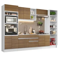 Cocina Integral Glamy 3.30m Blanco/marron 03