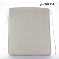 Set Cojines Para Comedor Exterior Alicante Sem-imperm X4 Unidades 42x46x6 cm Lazato Beige Just Home Collection Garden