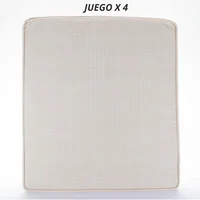 Set Cojines Para Sala Exterior Palermo Semi-imper X 4 Unidades 53x58x8 cm Lazato Beige Just Home Collection Garden
