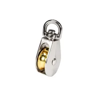 Polea Giratoria Sencilla de 1/2 Pulgada Zincada En Acero