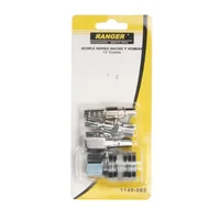 Acople Rápido de Acero Cromado Macho y Hembra 1/4 Pulgada Ranger