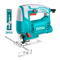Sierra Caladora Eléctrica Total 570 W 3000RPM + 3 Seguetas TS206656