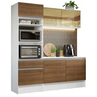 Cocina Integral Diamante 1.80m Blanco/marron 86