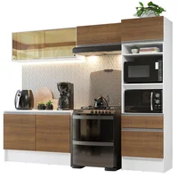 Cocina Integral Diamante 2.60m Blanco/marron 02