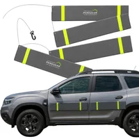 Protector de Puertas Magnético para Auto Extra Grande 2 Lados Gris Perducar
