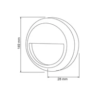 Aplique de Muro / Luz de Cortesía Led Integrado Anshan Ll 4000k 1w