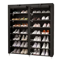 Zapatero Organizador Doble 7 Niveles Negro