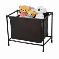 Cesto Multiusos Organizador De Ropa Color Negro