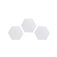 Set Tableros Hexágonos Formica Blanca