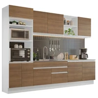 Cocina Integral Glamy 3.10m Blanco/marron 02