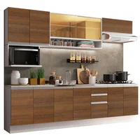 Cocina Integral Genova 2.80m Blanco/marron 04