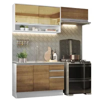 Madesa Cocina Integral Glamy 2.00m Blanco/marron 08