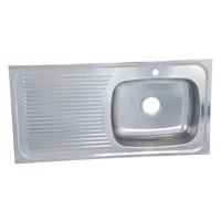 Mesón de 1m Acero Inoxidable Izquierdo Monocontrol 100x50 Set X 6 Unidades