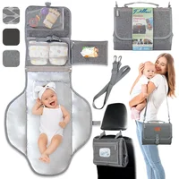Cambiador Portátil Para Bebé PILLANI Impermeable Con Bolsillo Para Toallitas